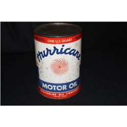 QUART OIL CAN HURRICANE OIL CO DALLAS TEXAS
