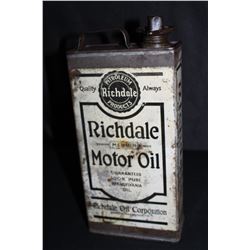 1/2 GAL OIL CAN RICHDALE OIL CO BOSTON MA