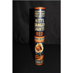 HITTS FIREWORKS CO ROAD FLARE TIN SEATTLE WA