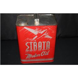 2 GAL OIL CAN STRATA TIONA PETROLEUM PHILADELPHIA