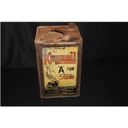 5 GAL OIL CAN WHITE EAGLE FOR FORDS KAN TEX WYO