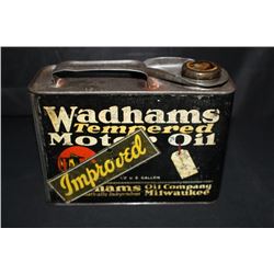 1/2 GAL OIL CAN WADHAMS IMPROVED MILWAUKEE WI