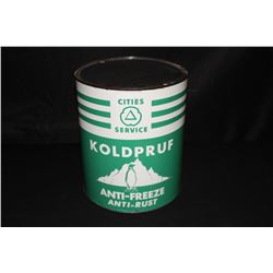 1 GAL ANTI FREEZE OIL CAN CITIES SERVICE PENGUIN
