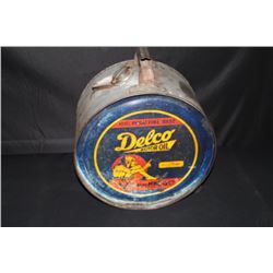 5 GAL ROCKER OIL CAN DELCO MILWAUKEE WISCONSIN