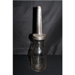 IMPERIAL PINT OIL BOTTLE MCCOL RED INDIAN