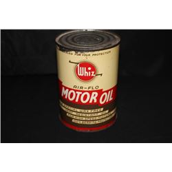 QUART OIL CAN WHIZ AIR-FLO MOTOR OIL