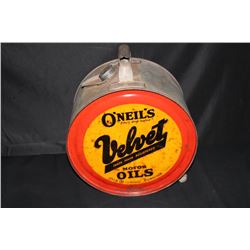 5 GAL ROCKER OIL CAN VELVET ONEIL MILWAUKEE WI