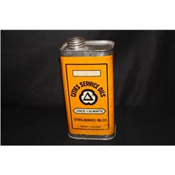 QUART OIL CAN CITIES SERVICE MOTOR OIL