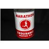 Image 3 : FULL QUART OIL CAN MARATHON ENDURANCE OHIO OIL CO