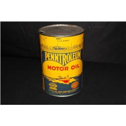 QUART OIL CAN CATO OIL  GREASE PENNTROLEUM
