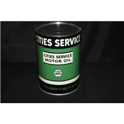 QUART OIL CAN CITIES SERVICE MOTOR OIL