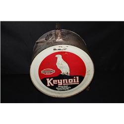5 GAL ROCKER OIL CAN KEYNOIL WHITE EAGLE KC MO