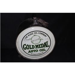 5 GAL ROCKER OIL CAN KUNZ GOLD MEDAL MINNEAPOLIS