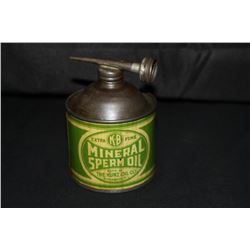 4OZ HANDY HOUSEHOLD OIL OILER CAN KUNZ MINNEAPOLIS