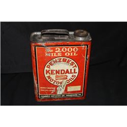 1 GAL OIL CAN KENDALL PENNZBEST 2000 MILE OIL
