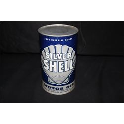IMPERIAL QUART OIL CAN SILVER SHELL CANADA