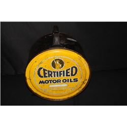 5 GAL ROCKER OIL CAN INDEPENDENT CLIFTON VIRGINIA