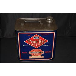 2 GAL OIL CAN PENN RAD RADBILL PHILADELPHIA PA