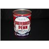 Image 1 : FULL QUART OIL CAN PREFERRED PENN CUSTER CITY CO