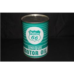 FULL QUART OIL CAN PHILLIPS 66 UNIQUE