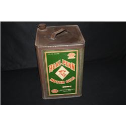 5 GAL OIL CAN REAL PENN MOTOR OIL WARREN PA