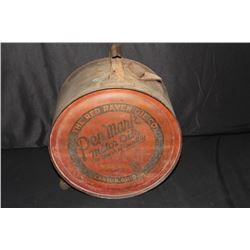 5 GAL ROCKER OIL CAN RED RAVEN PEN FEATHER