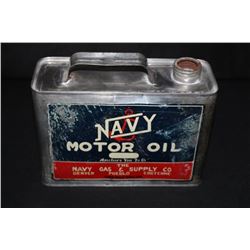 1/2 GAL OIL CAN NAVY GAS DENVER PUEBLO CHEYENNE