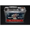 Image 1 : 1/2 GAL OIL CAN NAVY GAS DENVER PUEBLO CHEYENNE