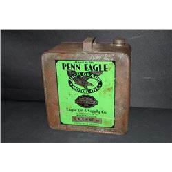 2 GAL OIL CAN PENN EAGLE BOSTON MASSACHUSSETTS