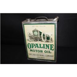1 GAL OIL CAN SINCLAIR OPALINE RACE CAR