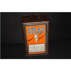5 GAL OIL CAN ATLAS PHILADELPHIA PENNSYLVANIA