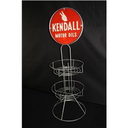 KENDALL MOTOR OIL CAN RACK SIGN