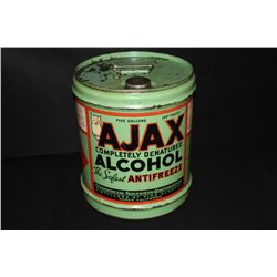 5 GAL ANTI FREEZE OIL CAN AJAX AGREW CA CALIF OWL