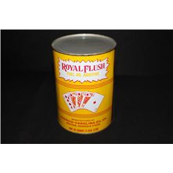 QUART OIL CAN GEORGIA CARAOLINA OIL CO ROYAL FLUSH