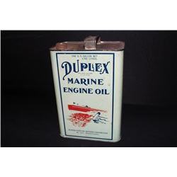 1 GAL OIL CAN DUPLEX MARINE ENGINE QUAKER STATE