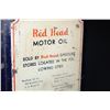 Image 7 : 10 QUART OIL CAN RED HEAD MOTOR OIL
