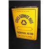 Image 1 : 1 GAL OIL CAN CITIES SERVICE SERVOIL AUTO OIL