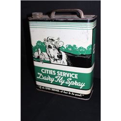 1 GAL OIL CAN CITIES SERVICE DAIRY FLY SPRAY