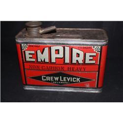 1/2 GAL OIL CAN CITIES SERVICE EMPIRE CREW LEVICK