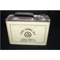 1/2 GAL OIL CAN CITIES SERVICE WINONA OIL CO