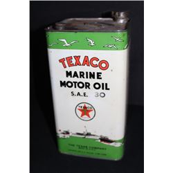 1 GAL OIL CAN TEXACO MARINE OIL