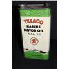 Image 4 : 1 GAL OIL CAN TEXACO MARINE OIL