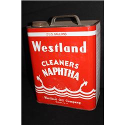 2 GAL OIL CAN WESTLAND MINOT ND NAPTHA CLEANER
