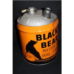 5 GAL OIL CAN BLACK BEAR LONG ISLAND CITY NY