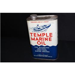 QUART OIL CAN TEMPLE MARINE ST PAUL MINNESOTA