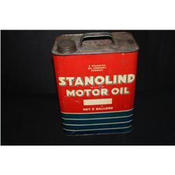 2 GAL OIL CAN STANDARD OIL CO STANOLIND