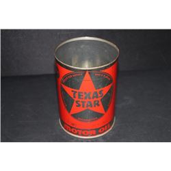 QUART OIL CAN TEXAS STAR CENTURY MORRISON DALLAS