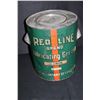 Image 1 : 50# GREASE CAN UNION OIL CO RED LINE CALIFORNIA