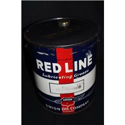 35# GREASE CAN UNION OIL CO RED LINE CALIFORNIA