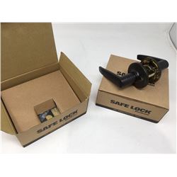 Safe Lock Black Passage Door Lever (2 count)